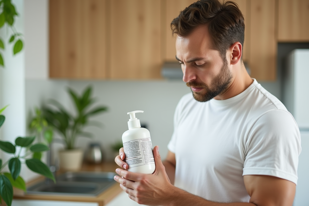 Homme examinant la liste d